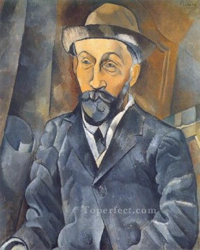 パブロ・ピカソ Painting - クロヴィス・サゴットの肖像 1909年 パブロ・ピカソ